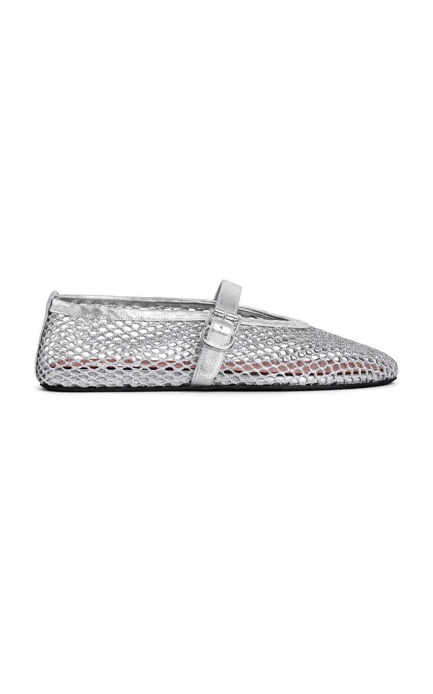 Fishnet Ballet Flats
