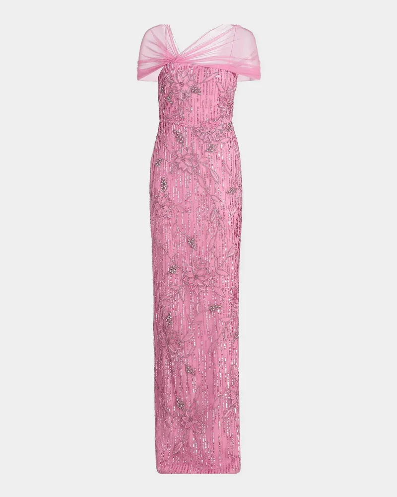 Clover Shawl Draped Gown