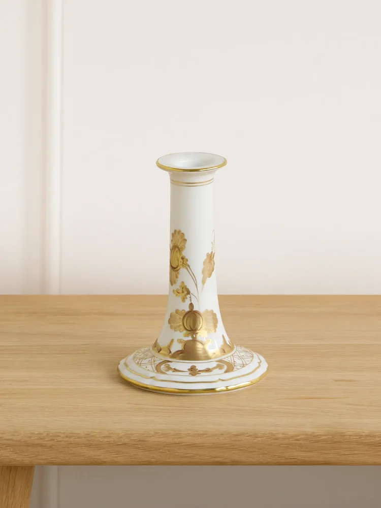 Oriente Italiano porcelain candle holder