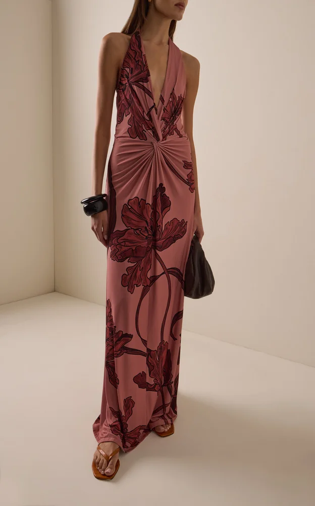 Exclusive Pura Maxi Halter Dress