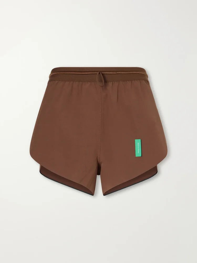 Split logo-appliquéd 2'' two-way stretch shell running shorts
