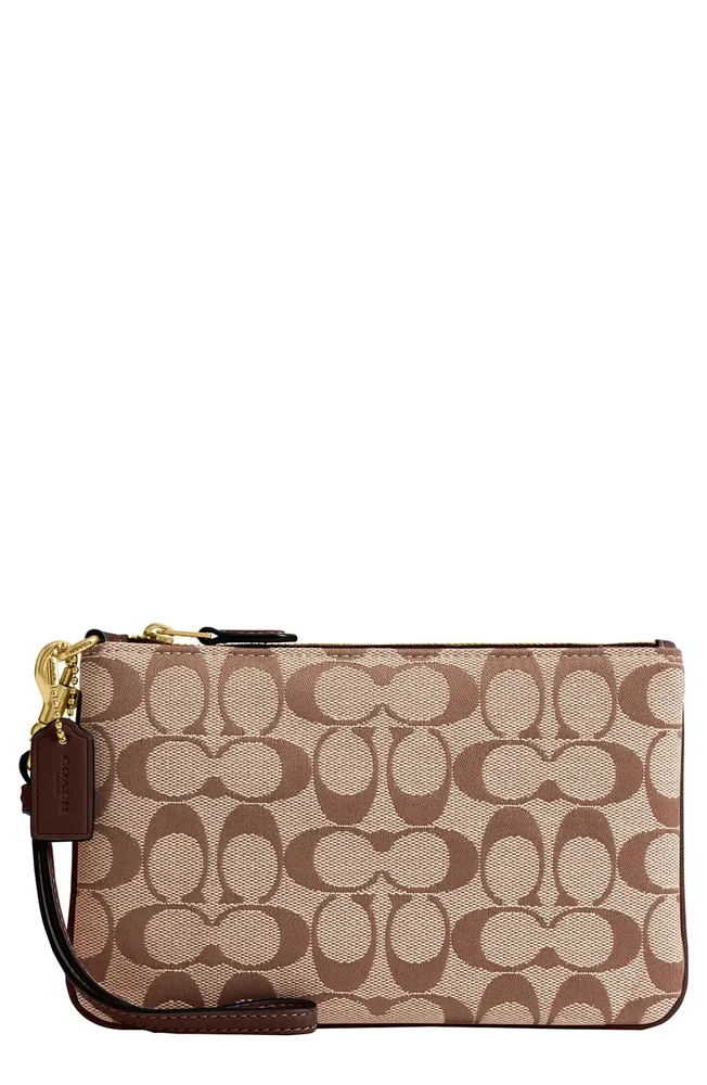 Signature Jacquard Essential Small Wristlet