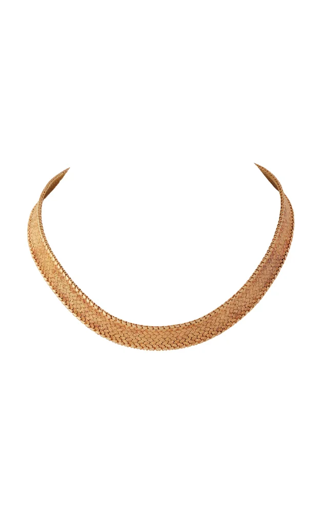 Vintage Rare Mellerio Paris 18K Gold Collar