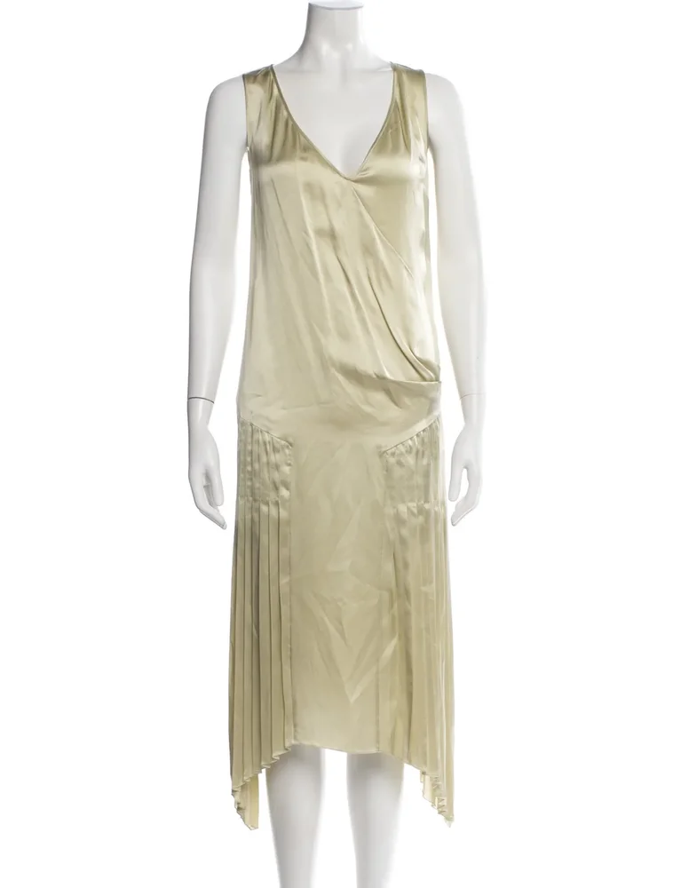 Silk Midi Length Dress