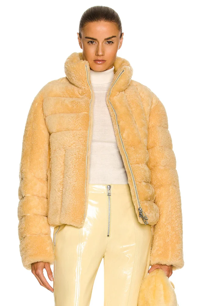 Short Teddy Shearling Jacket