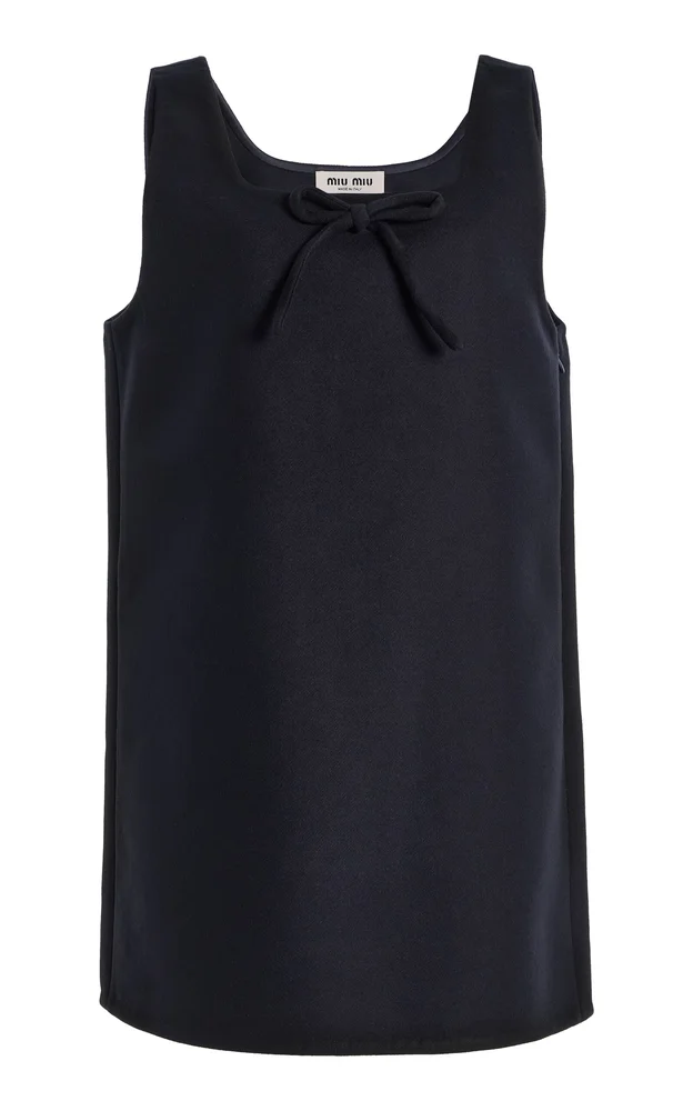 Double-Faced Wool Mini Dress