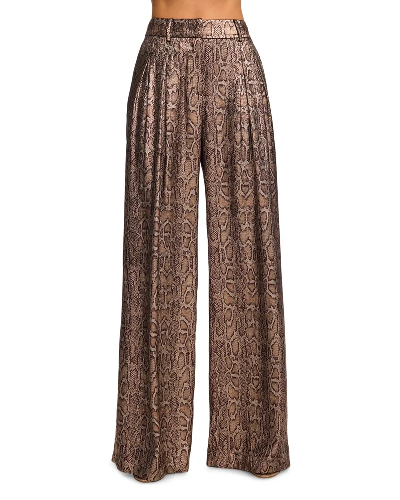 Oscar Metallic Wide Leg Pants