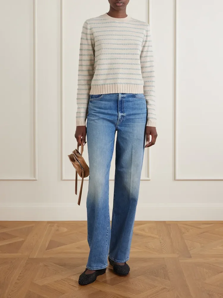 Pebble Stripe cashmere sweater