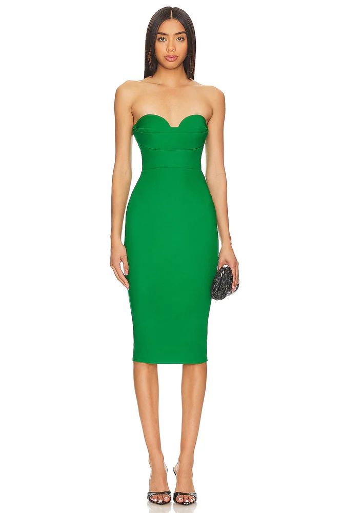 Sophia Strapless Midi Dress