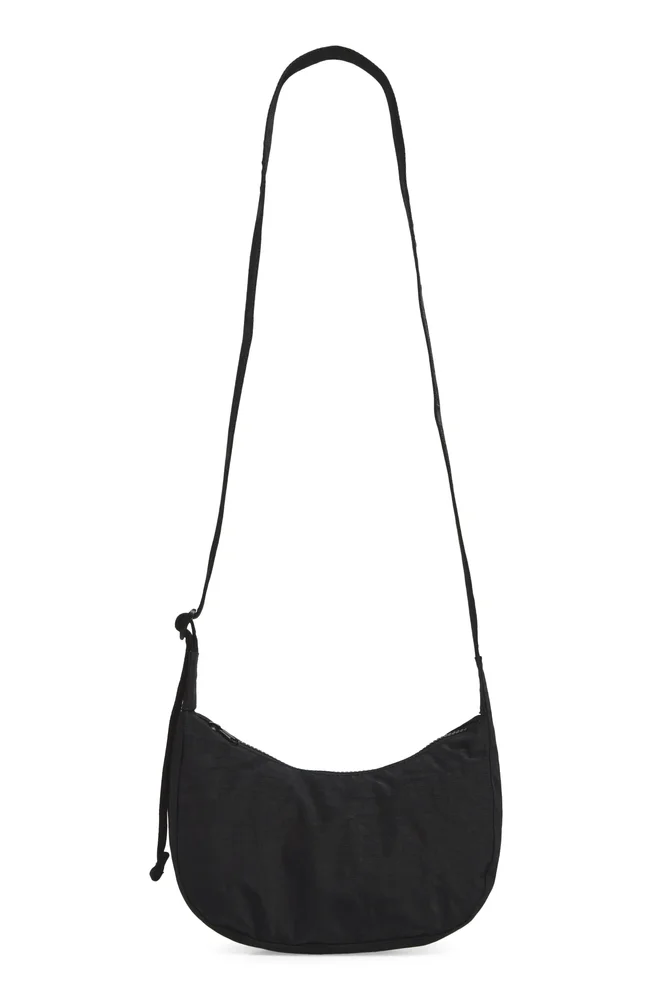 Small Recycled Nylon Crescent Crossbody Bag