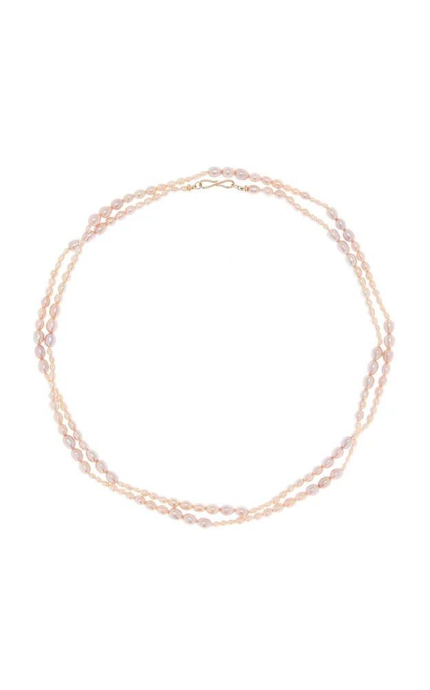 Dario Opera 14K Yellow Gold Pearl Necklace