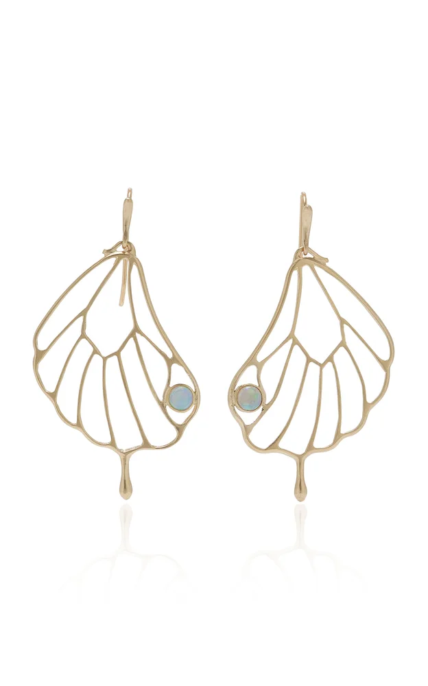Opal Pampion Wing Earrings