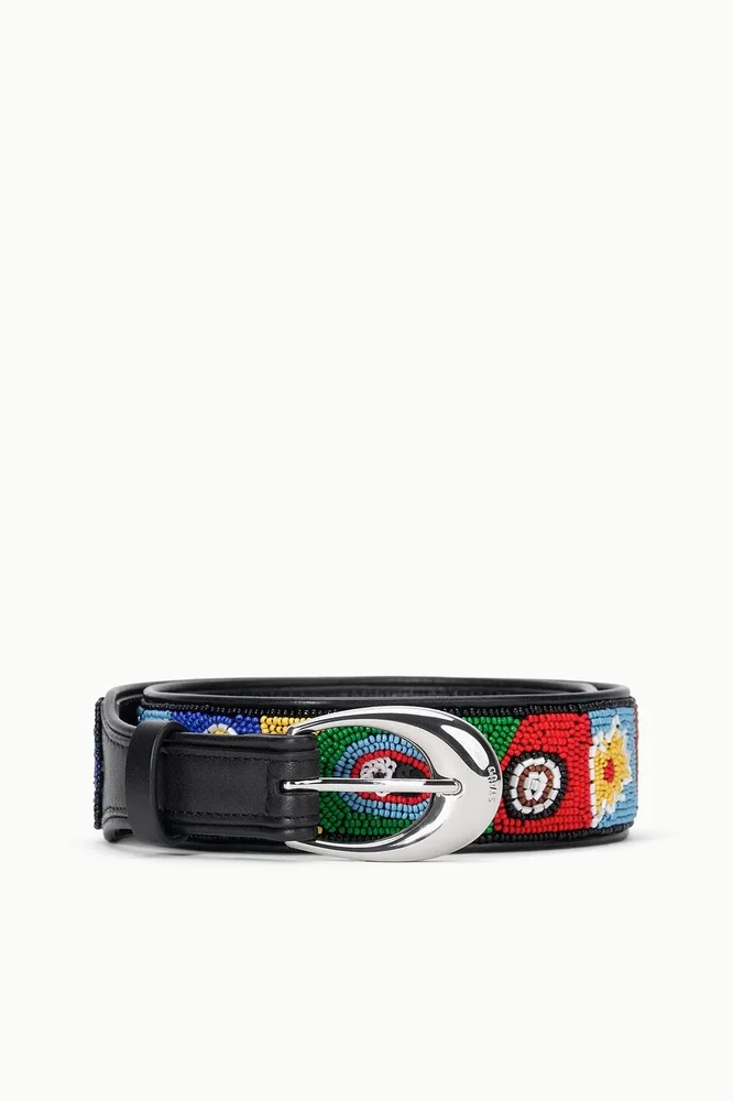 MOON BUCKLE BELT | BEADED MILLEFIORE