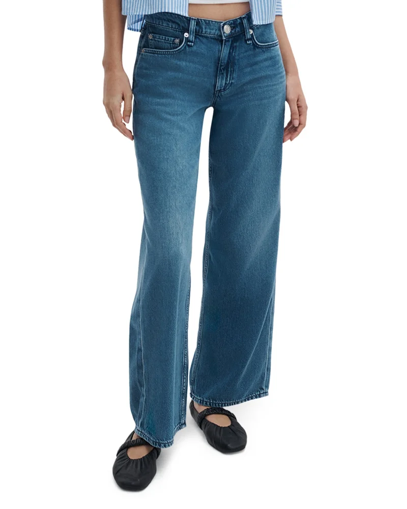Featherweight Cam Low Rise Straight Leg Ankle Jeans