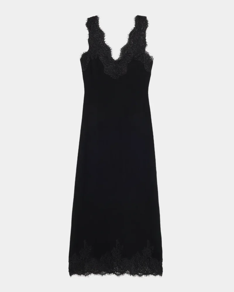 Zinnia Lace-Trim Maxi Dress