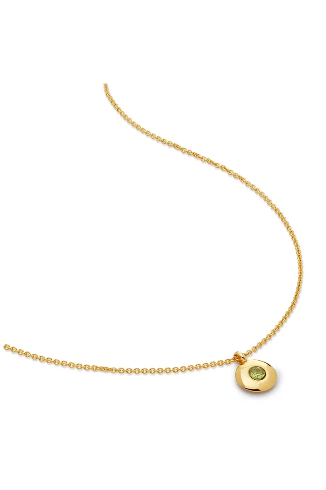 August Birthstone Peridot Pendant Necklace