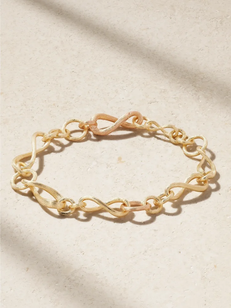 Love mini 18-karat yellow and rose gold bracelet