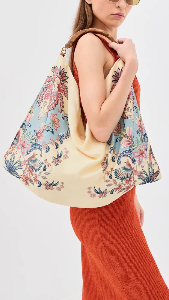 Satin Scarf Medium Bag