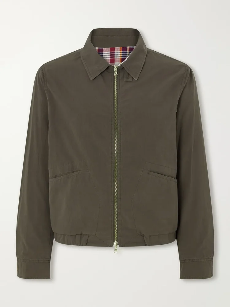 Cotton-Twill Blouson Jacket