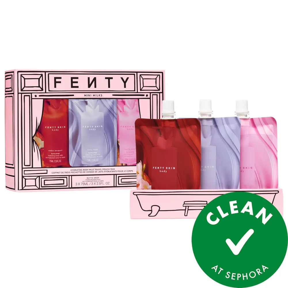Mini Milks Hydrating Body Milk Travel Pouch Trio