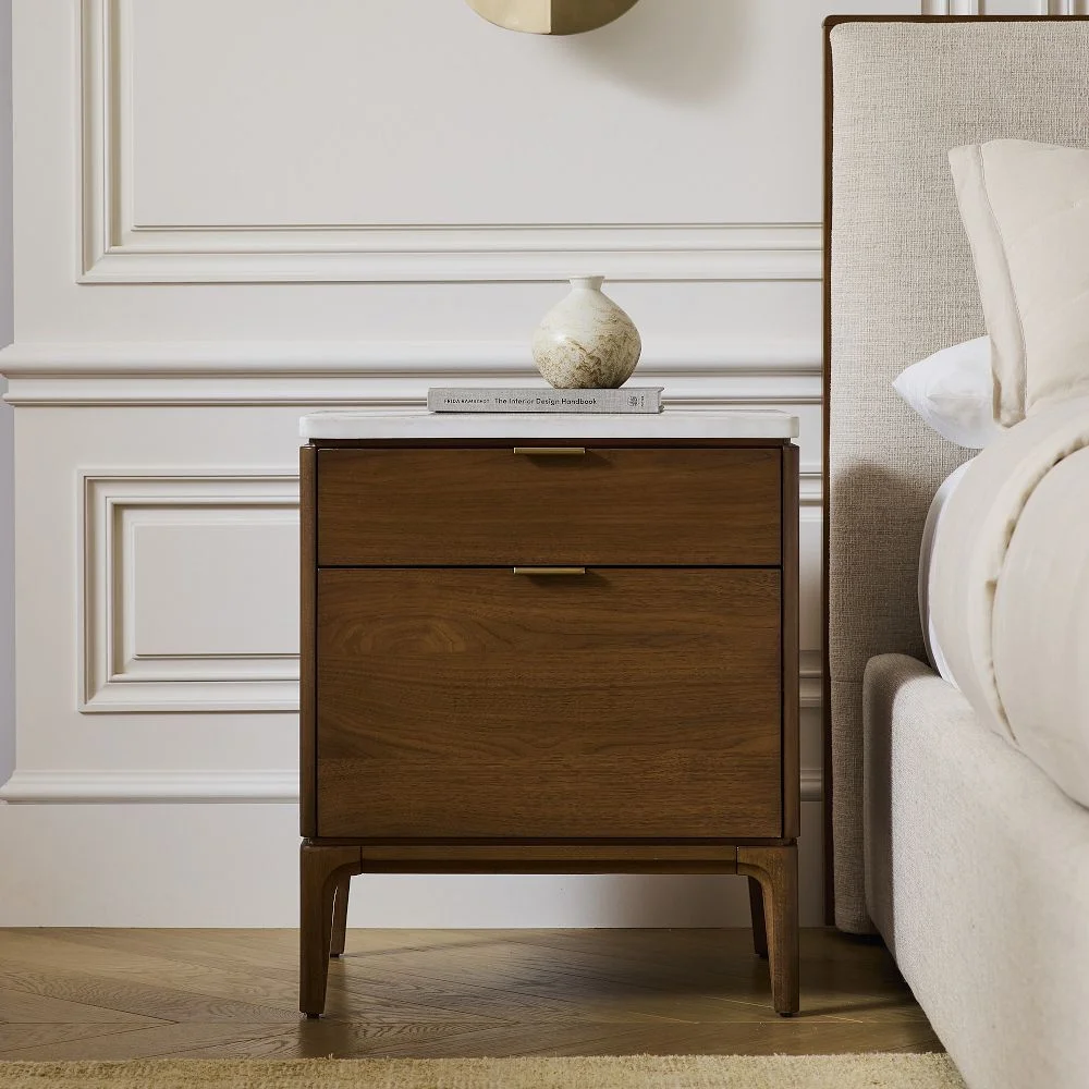 Parker Marble Nightstand (21"–28")