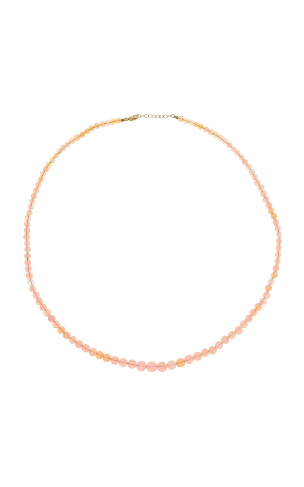14K Yellow Gold Opal Necklace