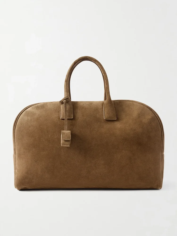 Suede Duffle Bag - brown - One Size