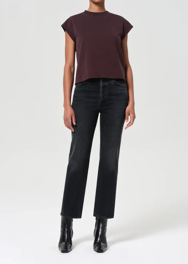 90's Pinch Waist Crop (Weightless Stretch) in Radius