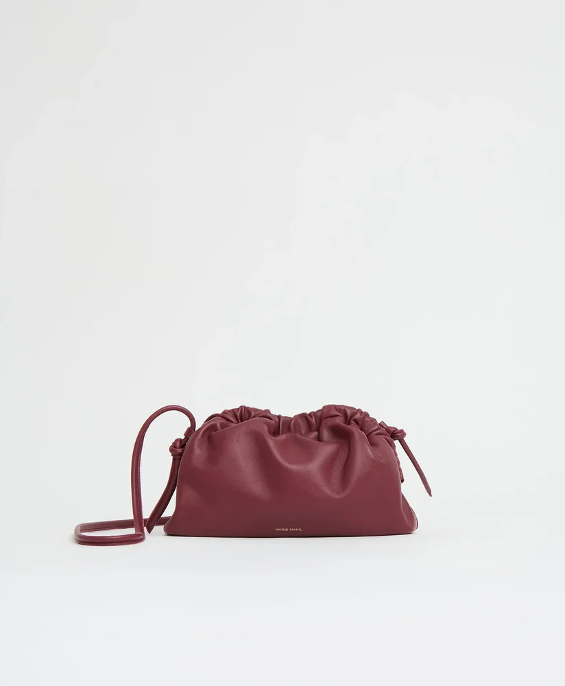 Mini Cloud Clutch - Claret