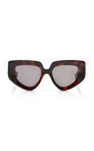 Anagram Square-Frame Acetate Sunglasses