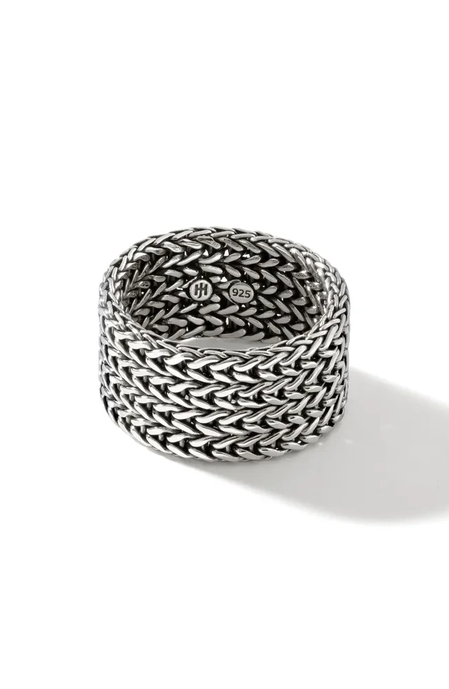 Rata Chain Wide Band Ring, 12mm