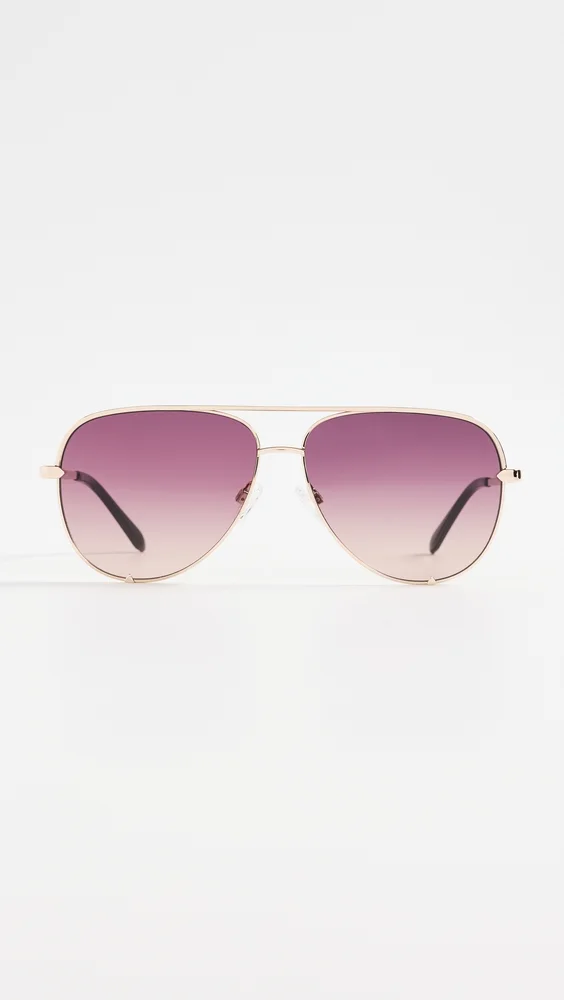 High Key Extra Large Sunglasses (Gold/Iris)