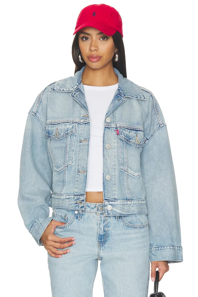 Loose Crop Trucker Jacket