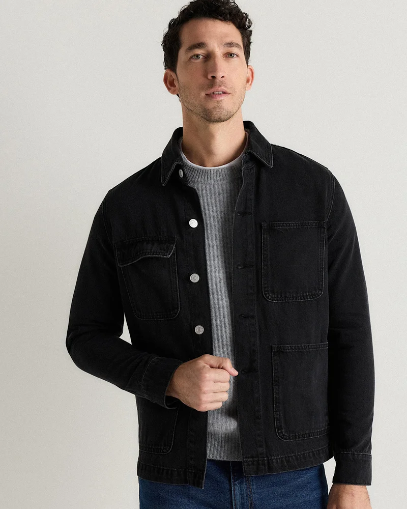 100% Organic Cotton Denim Chore Jacket