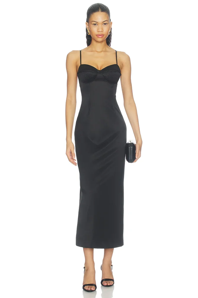Satin Bullet Bra Dress