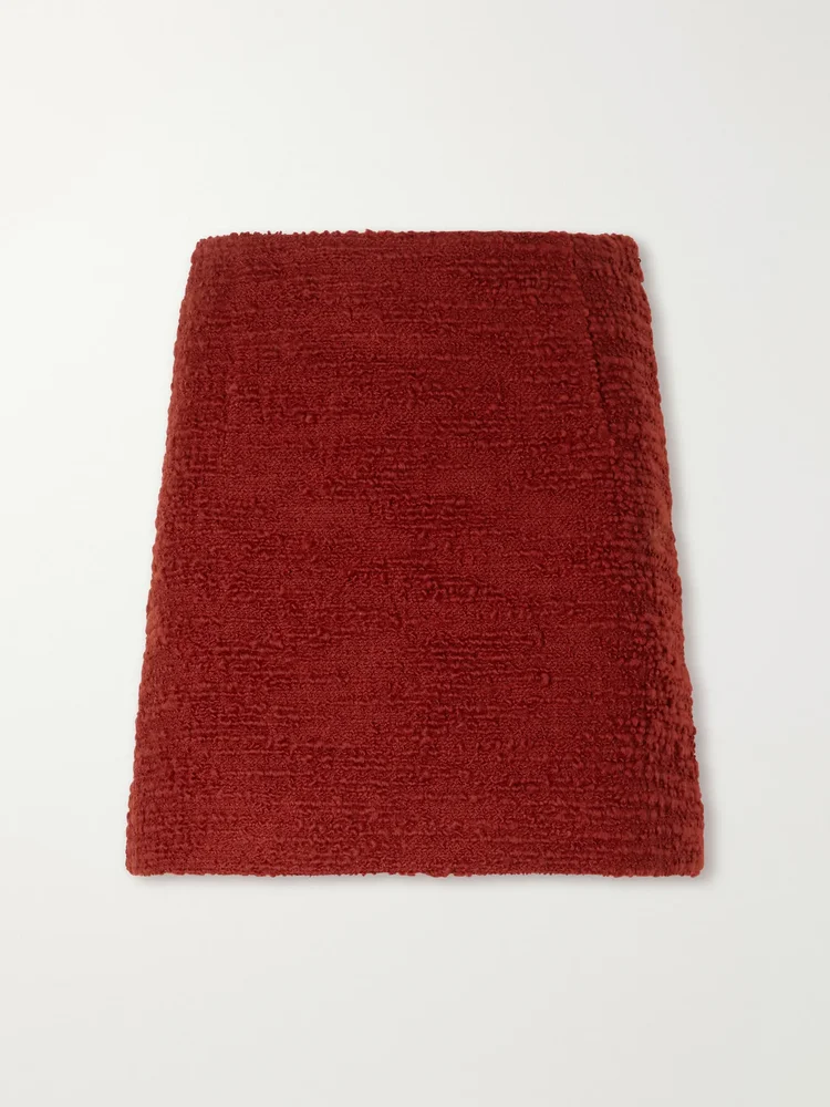 Vera wool-blend tweed mini skirt