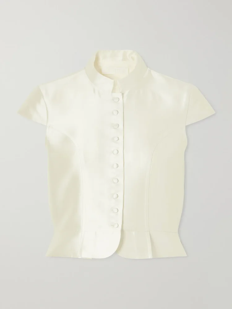 Amoako Summer satin blouse