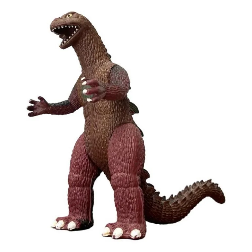 Vintage Godzilla Action Figure, Plastic, Brown, China, 1980s Design