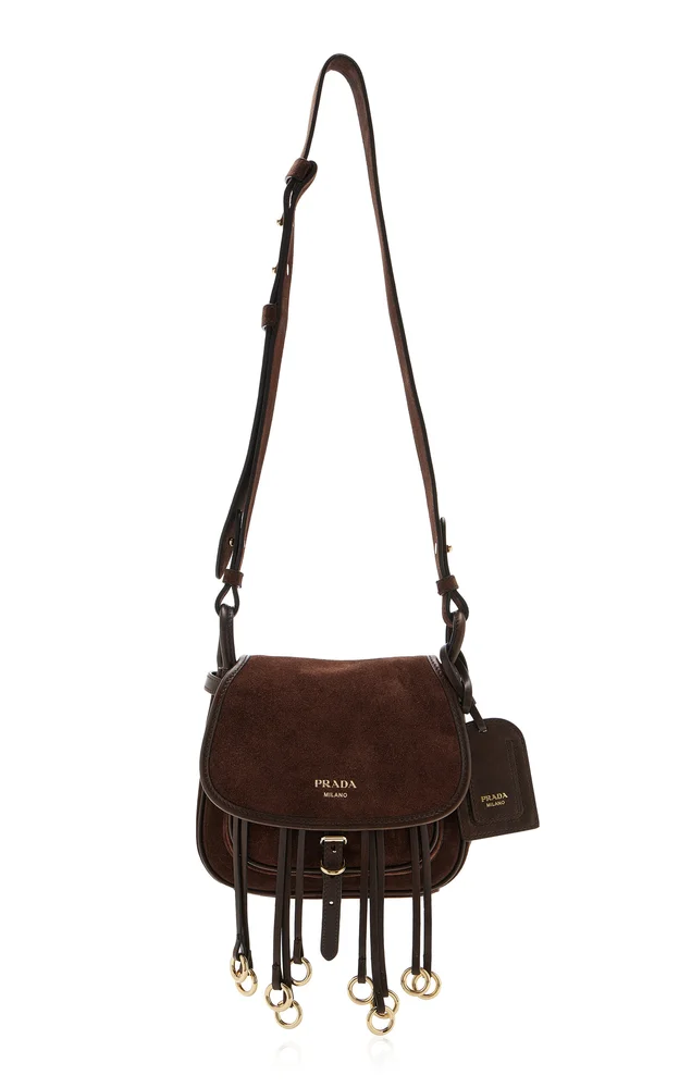 Corsaire Fringed Suede Crossbody Bag