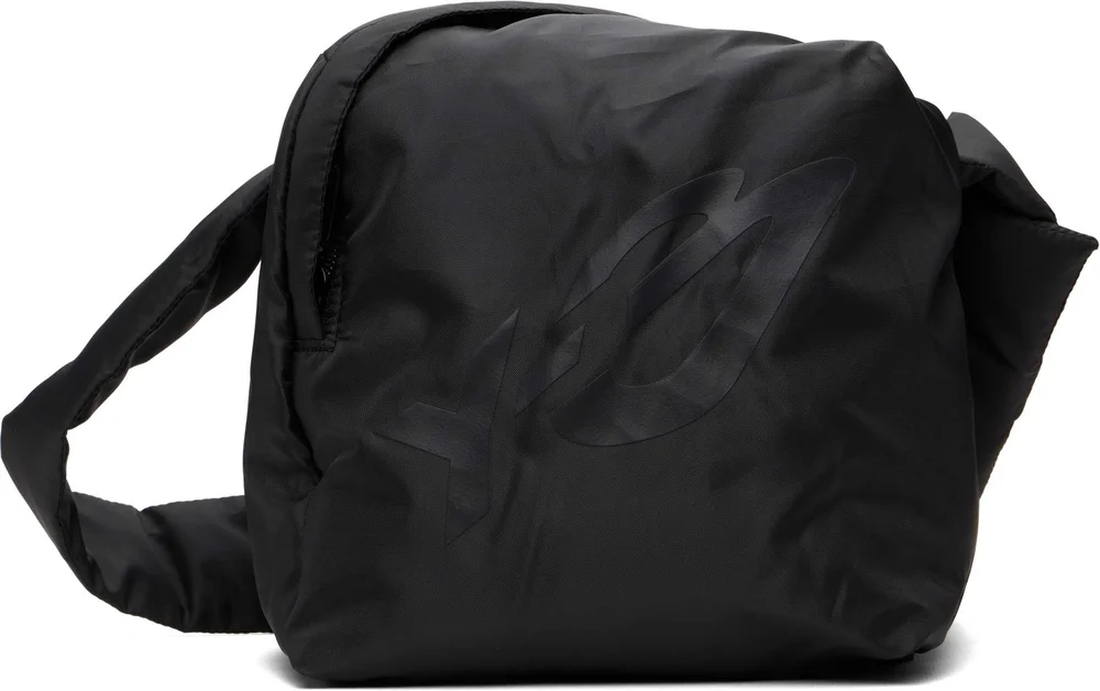 Black Padded Crossbody Shoulder Bag