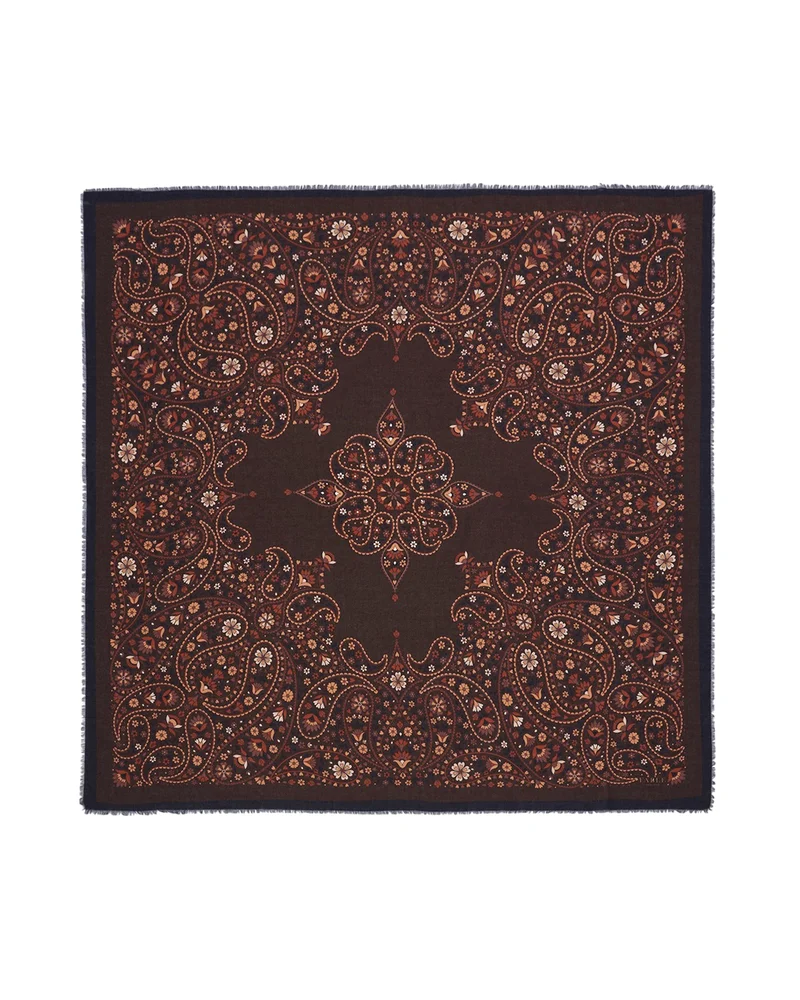 Eve Paisley Large Square Pashmina Scarf