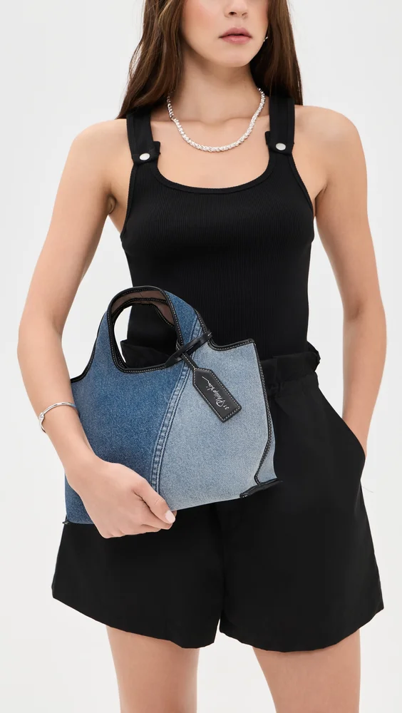 Denim Mini Market Tote