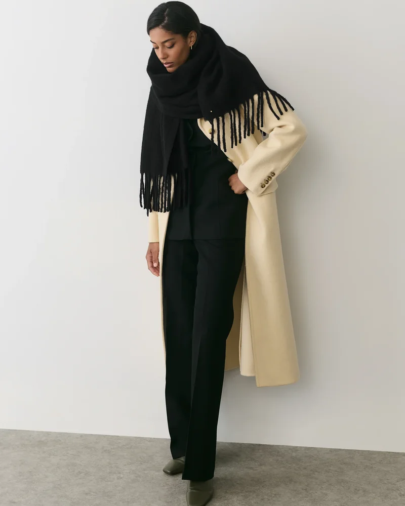 Alpaca Wool Striped Scarf