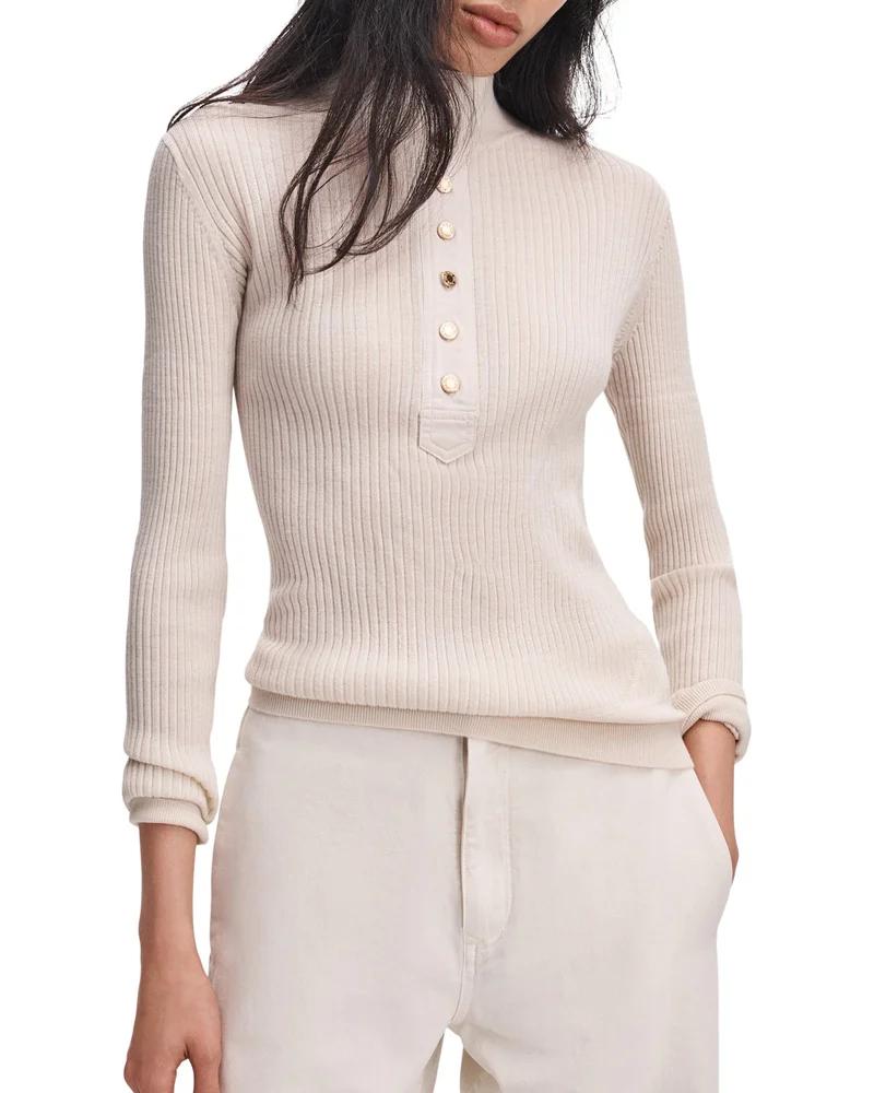 Lucy Henley Stand Collar Sweater