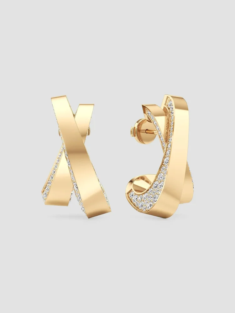 Infinite 18K Yellow Gold & 1.99 TCW Lab-Grown Diamond Stud Earrings