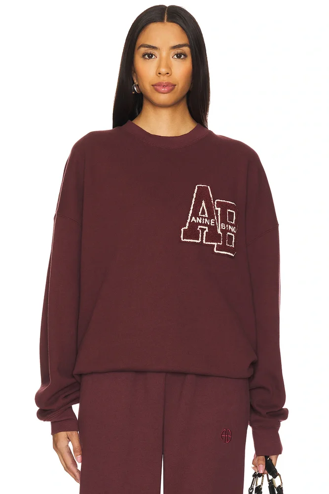 Miles Oversized Sweatshirt Letterman