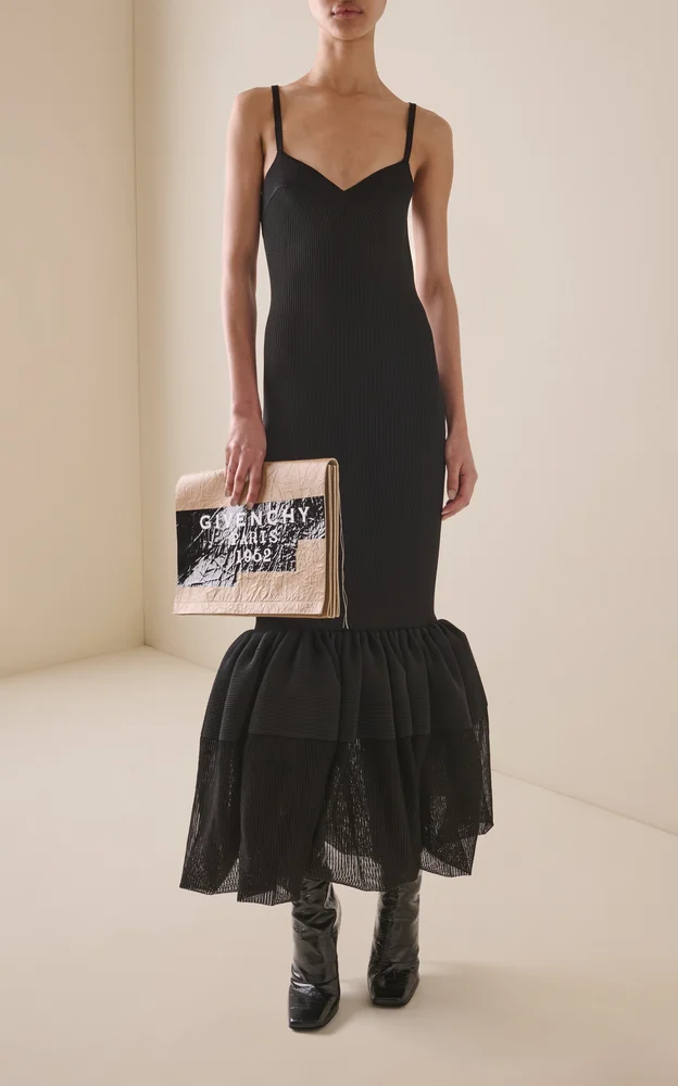 Open-Back Knitted Maxi Dress
