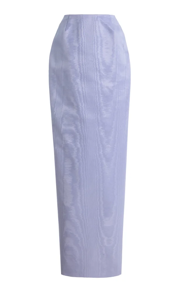 Exclusive Moire Maxi Skirt