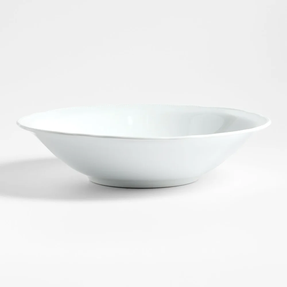 Loire White Porcelain Serving Bowl