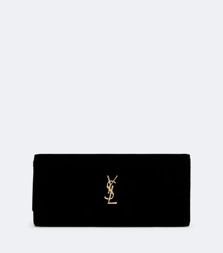 Cassandre velvet clutch